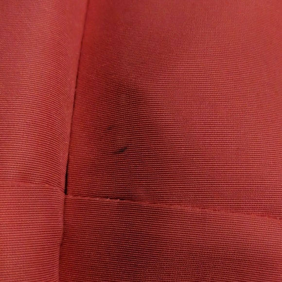 STRAPLESS RUFFLE-HEM DRESS IN FAILLE - Picture 6 of 6